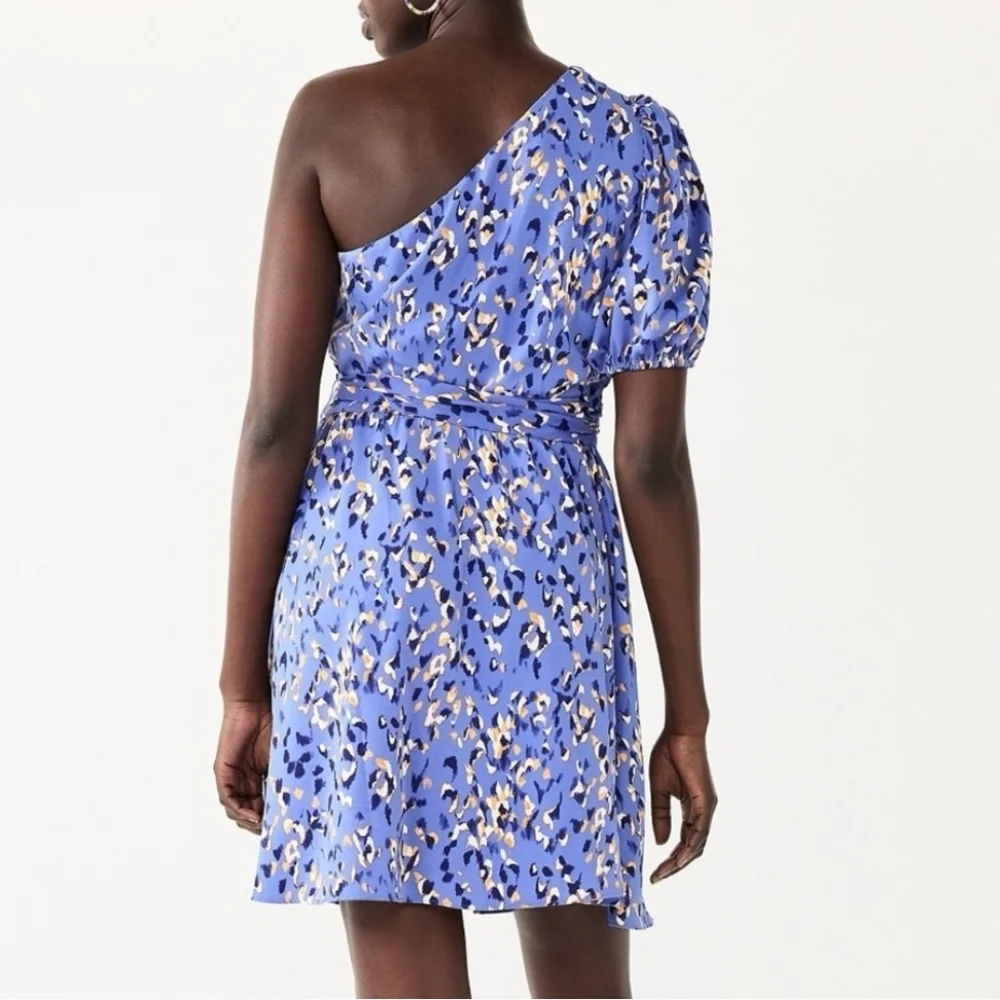 Nine West Blue One Shoulder Dress - Picture 2 of 6